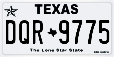 TX license plate DQR9775