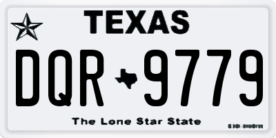 TX license plate DQR9779
