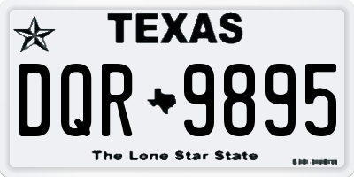 TX license plate DQR9895