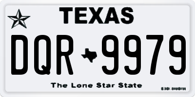 TX license plate DQR9979