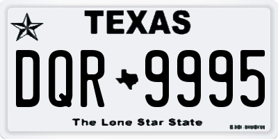 TX license plate DQR9995