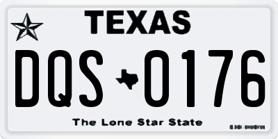 TX license plate DQS0176