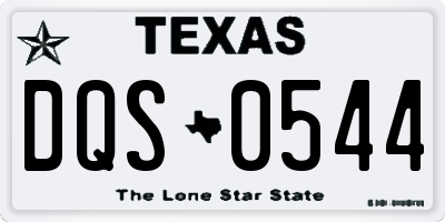 TX license plate DQS0544