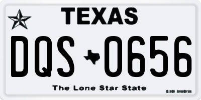 TX license plate DQS0656