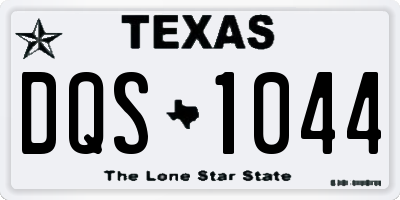 TX license plate DQS1044