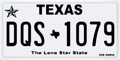 TX license plate DQS1079