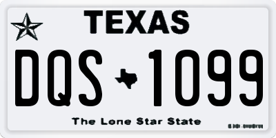 TX license plate DQS1099