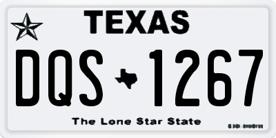 TX license plate DQS1267
