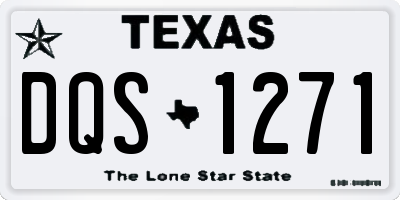 TX license plate DQS1271