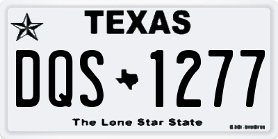 TX license plate DQS1277