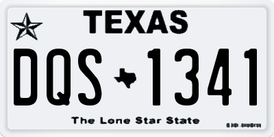 TX license plate DQS1341