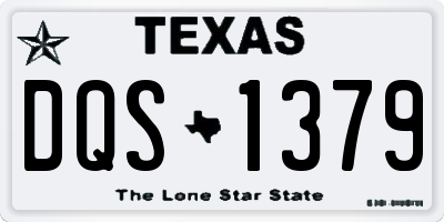 TX license plate DQS1379