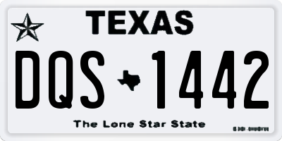 TX license plate DQS1442