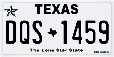 TX license plate DQS1459
