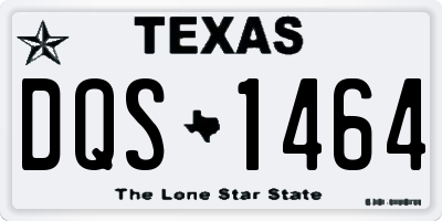 TX license plate DQS1464