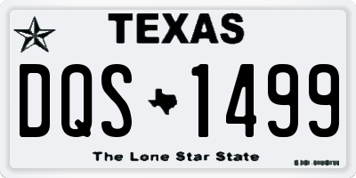 TX license plate DQS1499