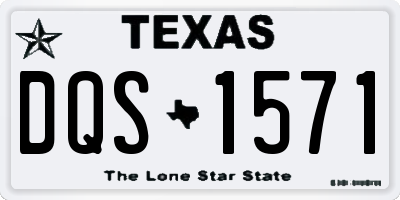 TX license plate DQS1571