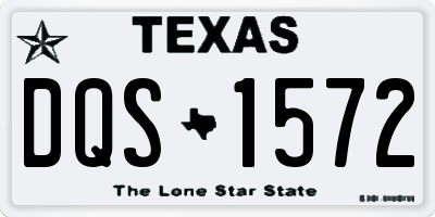 TX license plate DQS1572