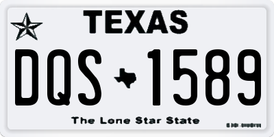 TX license plate DQS1589