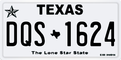 TX license plate DQS1624