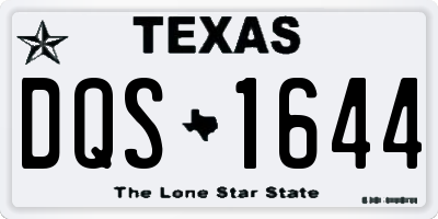 TX license plate DQS1644