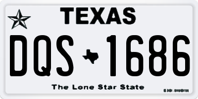 TX license plate DQS1686