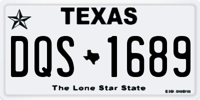 TX license plate DQS1689