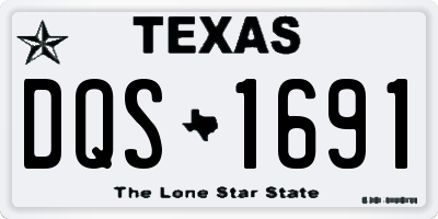 TX license plate DQS1691