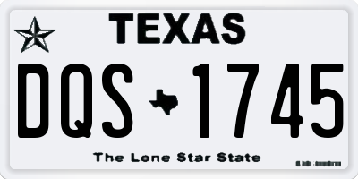 TX license plate DQS1745
