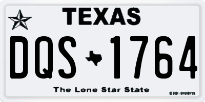 TX license plate DQS1764