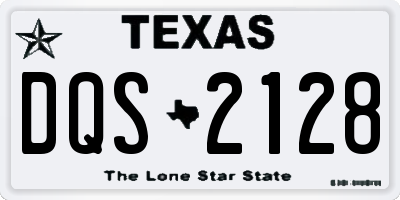 TX license plate DQS2128