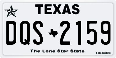 TX license plate DQS2159