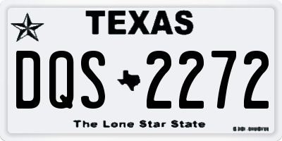 TX license plate DQS2272
