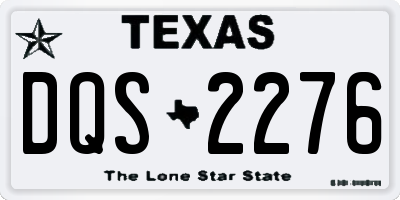 TX license plate DQS2276