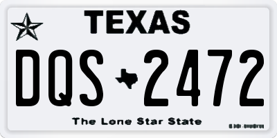 TX license plate DQS2472