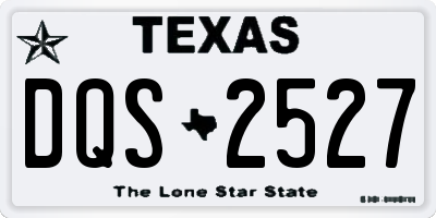 TX license plate DQS2527