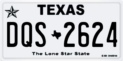 TX license plate DQS2624