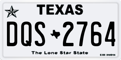 TX license plate DQS2764