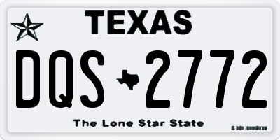 TX license plate DQS2772