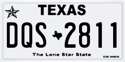 TX license plate DQS2811