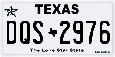 TX license plate DQS2976