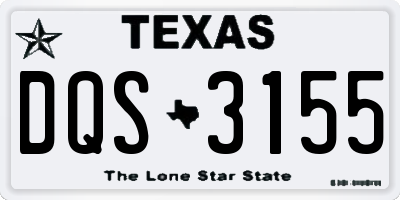 TX license plate DQS3155