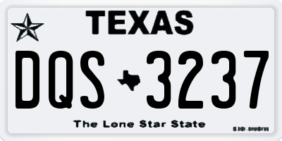 TX license plate DQS3237