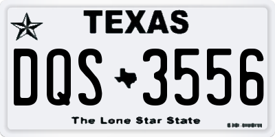 TX license plate DQS3556