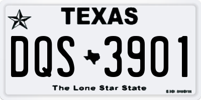 TX license plate DQS3901