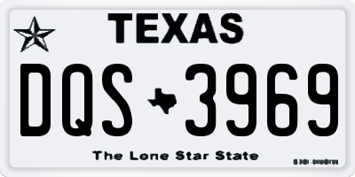 TX license plate DQS3969