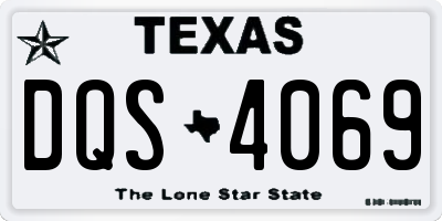 TX license plate DQS4069