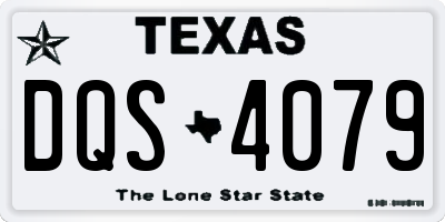 TX license plate DQS4079