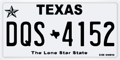 TX license plate DQS4152