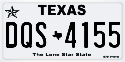 TX license plate DQS4155
